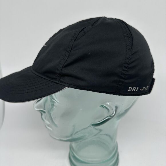 Nike Hat Cap Strap Back Black Dri-Fit Featherlight Running Women Athletic Sports - Picture 3 of 9
